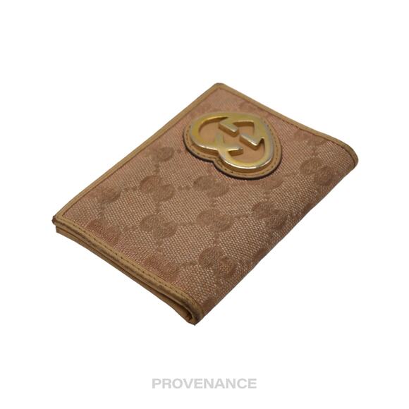 🔴 Gucci Heart Pocket Organizer Wallet - Tan - Picture 4 of 7